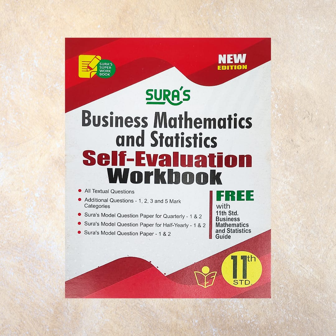 11th Sura's Business Mathematics & Statistics Guide (Set of 2 Books) - Sri Shyamala Puthaga Angadi