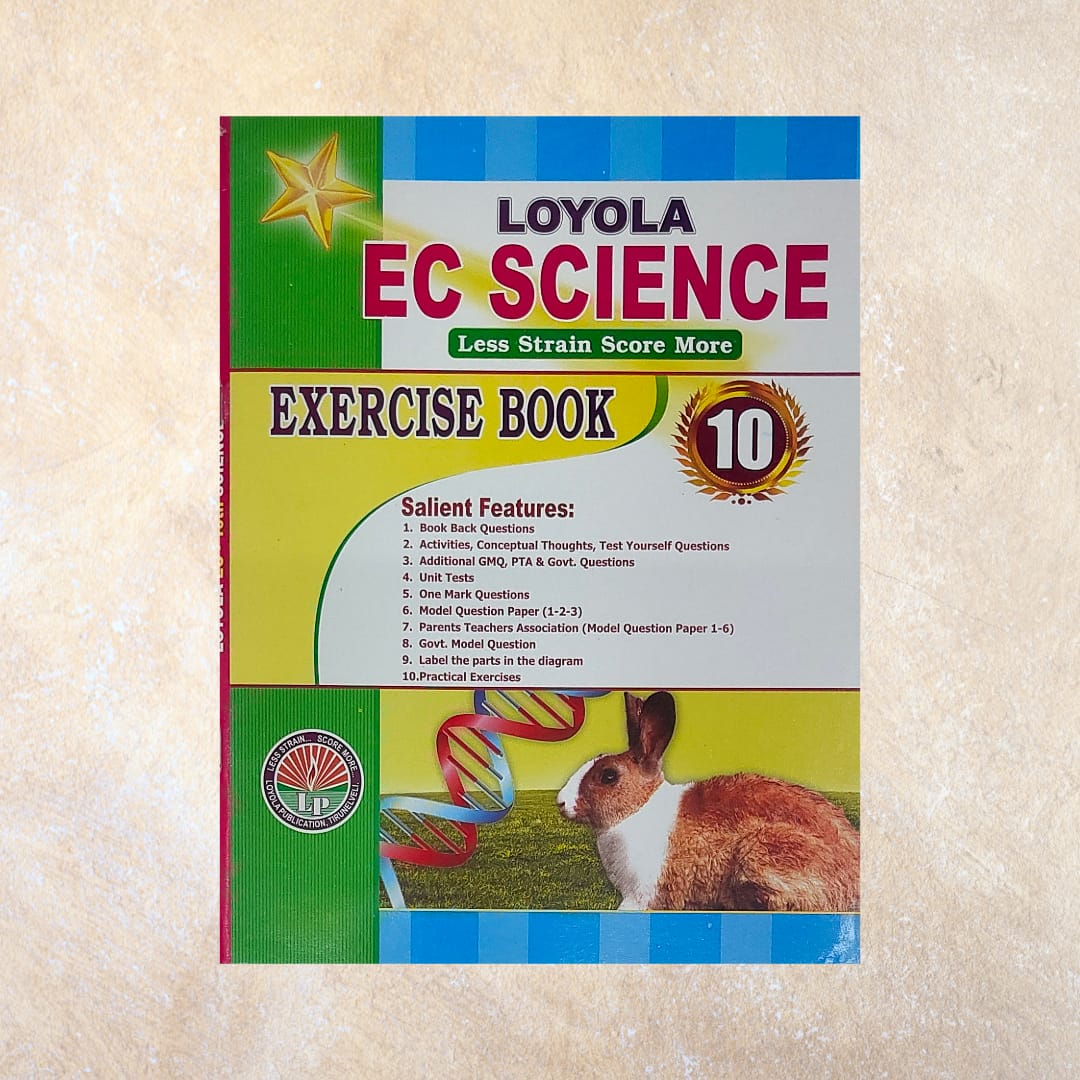 10th Loyola EC Science Guide (Set of 2 Books) - Sri Shyamala Puthaga Angadi