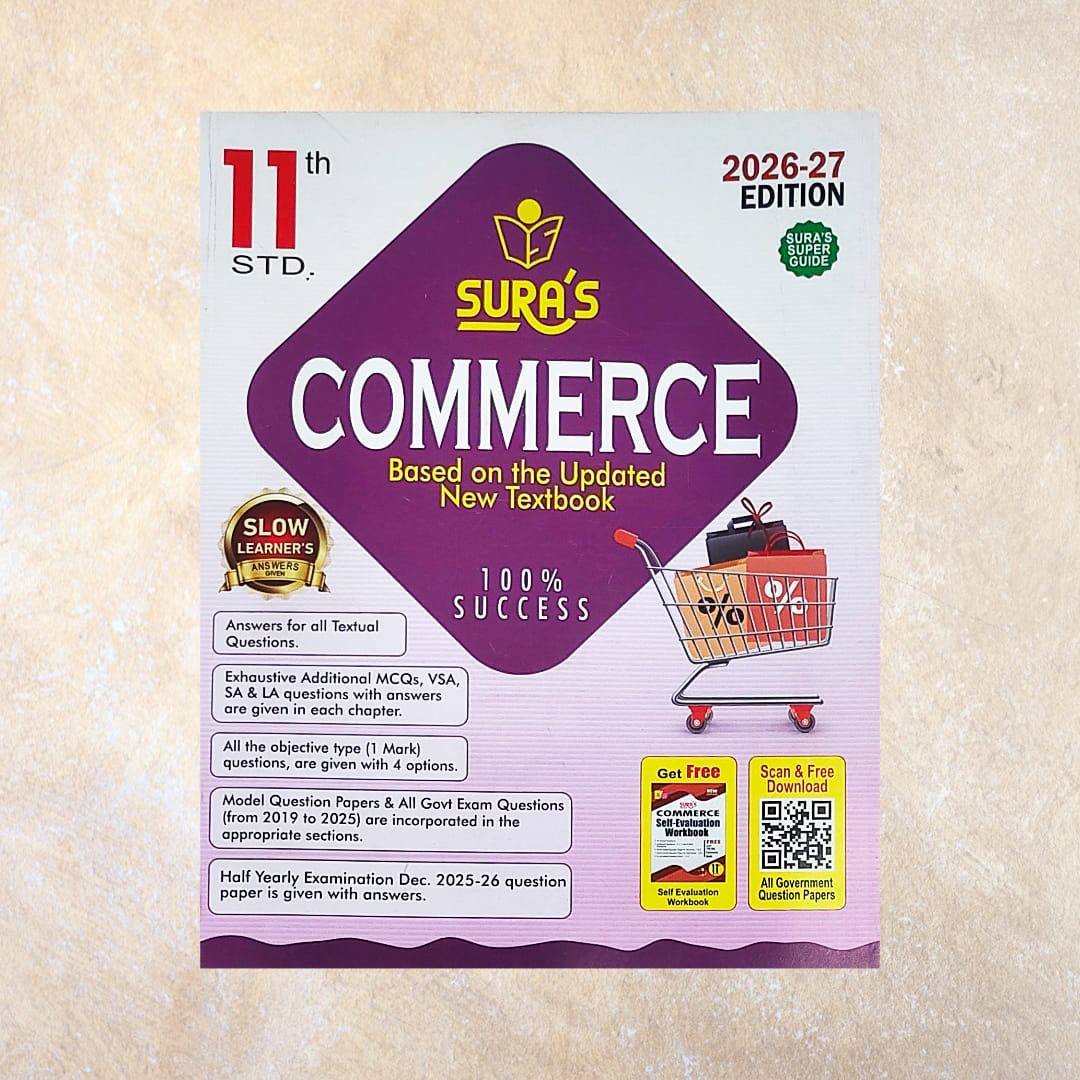 11th Sura's Commerce Guide (Set of 2 Books) - Sri Shyamala Puthaga Angadi
