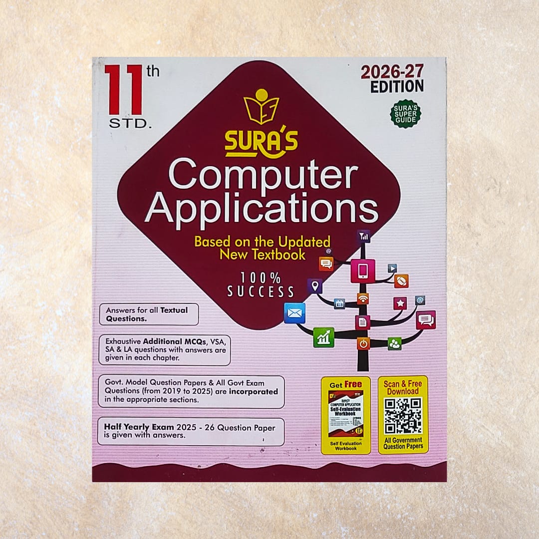 11th Sura's Computer Applications Guide (Set of 2 Books) - Sri Shyamala Puthaga Angadi