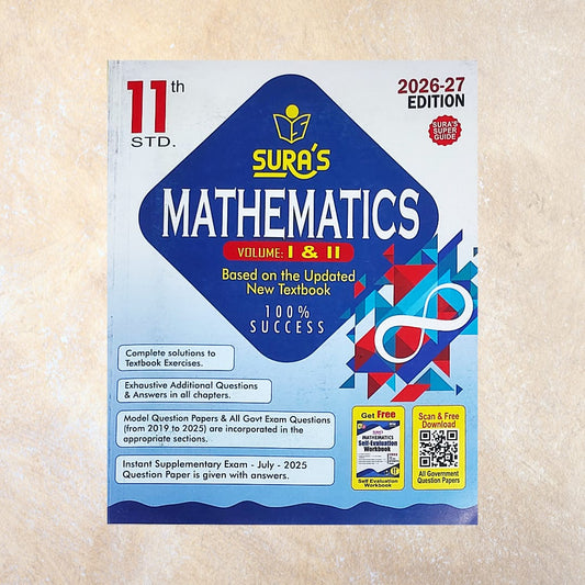 11th Sura's Mathematics Guide (Set of 2 Books) - Sri Shyamala Puthaga Angadi