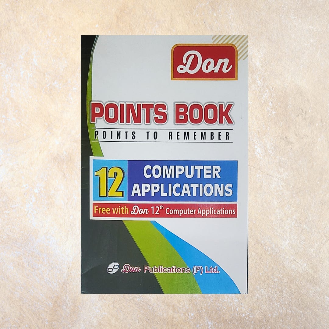 12th Don Computer Applications Guide (Set of 2 Books) - Sri Shyamala Puthaga Angadi