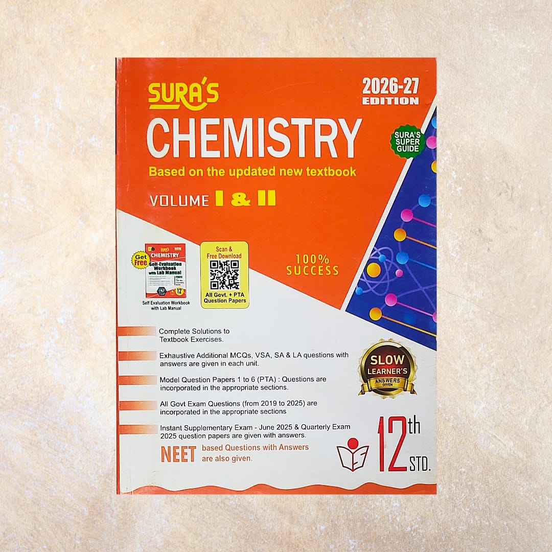 12th Sura's Chemistry Guide - Sri Shyamala Puthaga Angadi
